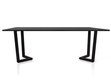 YY - Rectangular painted metal table by 5A Design - view 2